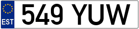Trailer License Plate